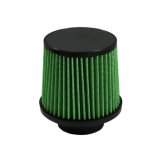 Green Filter High Performance Universal Air Filters 2354 Filter, Conical Flanged, Woven Cotton, Green, 3.000 in. Inlet Flange, 5.00 in. Length, Each thumbnail 2
