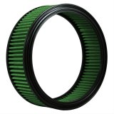 Green Filter High Performance Factory Replacement Air Filters 2052 Filter, Replacement, Round, Woven Cotton, Green, Chrysler, Dodge, Jeep, Plymouth, Each thumbnail 1