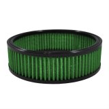 Green Filter High Performance Factory Replacement Air Filters 2048 Filter, Round, Woven Cotton, Green, 9.650 in. Diameter, 2.75 in. Height, Each thumbnail 1