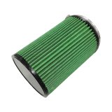 Green Filter High Performance Universal Air Filters 2384 Filter, Conical Flanged, Woven Cotton, Green, 5.00 in. Inlet Flange Diameter, 9.00 in. Length, Each thumbnail 2