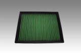 Green Filter High Performance Factory Replacement Air Filters 7287 Element, Woven Cotton, Green, Ford, Lincoln, Each thumbnail 1