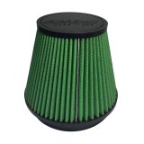 Green Filter High Performance Universal Air Filters 7129 Filter, Conical Flanged, Woven Cotton, Green, 6.00 in. Inlet Flange Diameter, 6.00 in. Length, Each thumbnail 1