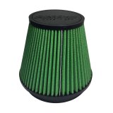 Green Filter High Performance Universal Air Filters 7129 Filter, Conical Flanged, Woven Cotton, Green, 6.00 in. Inlet Flange Diameter, 6.00 in. Length, Each thumbnail 2