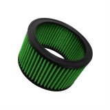 Green Filter High Performance Universal Air Filters 2441 Filter, Performance, Round, Woven Cotton, Green, 4.960 in. I.D., 6.330 in. O.D., 3.380 in. Height thumbnail 1