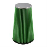 Green Filter High Performance Factory Replacement Air Filters 2031 Filter, Conical Flanged, Woven Cotton, Green, 3.5 in. Inlet Flange, 9.0 in. Length, Each thumbnail 1
