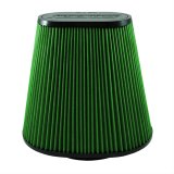 Green Filter High Performance Universal Air Filters 7199 Filter, Conical Oval Flanged, Woven Cotton, Green, 6.00 in. Inlet Flange Diameter, 10.00 in. Length, Each thumbnail 1