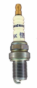 Brisk Silver Racing Spark Plugs DR08S Plugs, Racing, Silver, 14mm Thread Size, 19mm Reach, Gasket Seat, 8 Heat Range, Resistor, Each thumbnail 2