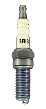 Brisk Silver Racing Spark Plugs ER10S Plug, Silver, 14mm Threads, 26.5mm Reach, Gasket Seat, Each thumbnail 1