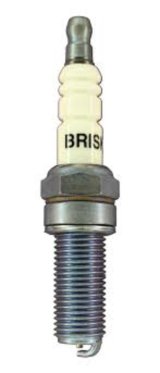 Brisk Silver Racing Spark Plugs ER10S Plug, Silver, 14mm Threads, 26.5mm Reach, Gasket Seat, Each thumbnail 2