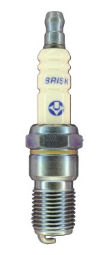Brisk Silver Racing Spark Plugs GR14S Plugs, Racing, Silver, 14mm Thread Size, 18mm Reach, Tapered Seat, 14 Heat Range, Resistor, Each thumbnail 2