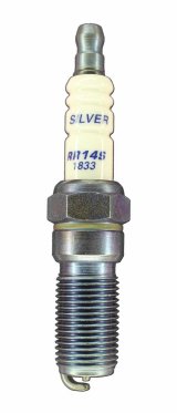 Brisk Silver Racing Spark Plugs RR14S Plugs, Racing, Silver, 14mm Thread Size, 25mm Reach, Tapered Seat, 14 Heat Range, Resistor, Each thumbnail 2
