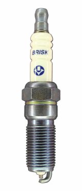 Brisk Silver Racing Spark Plugs RR15YS Plugs, Racing, Silver, 14mm Thread Size, 25mm Reach, Tapered Seat, 15 Heat Range, Resistor, Each thumbnail 2