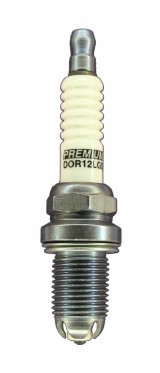 Brisk Premium LGS Spark Plugs DOR12LGS Plugs, LGS, Silver, 14mm Thread Size, 19mm Reach, Gasket Seat, 12 Heat Range, Resistor, Each thumbnail 1