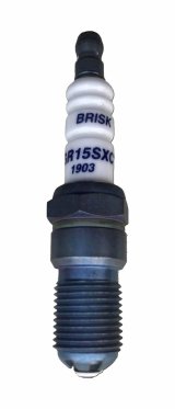 Brisk Premium EVO Spark Plugs GR15SXC Plugs, EVO, Copper, 14mm Thread Size, 18mm Reach, Tapered Seat, 15 Heat Range, Resistor, Each thumbnail 1