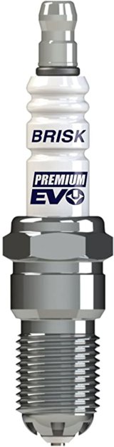 Brisk Premium EVO Spark Plugs GR15SXC Plugs, EVO, Copper, 14mm Thread Size, 18mm Reach, Tapered Seat, 15 Heat Range, Resistor, Each thumbnail 2