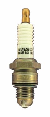 Brisk Premium LGS Spark Plugs NOR15LGS Plug, LGS, Silver, 14mm Thread, 0.500 in. Reach, Gasket Seat, 13/16 in. Wrench Size, Each thumbnail 1