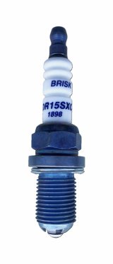 Brisk Premium EVO Spark Plugs DR15SXC Plugs, EVO, Copper, 14mm Thread Size, 19mm Reach, Gasket Seat, 15 Heat Range, Resistor, Each thumbnail 1