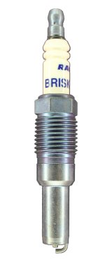 Brisk Silver Racing Spark Plugs 3VR14S Plugs, Racing, Silver, 16mm Thread Size, 22mm Reach, Tapered Seat, 14 Heat Range, Resistor, 3V, Ford, Each thumbnail 1