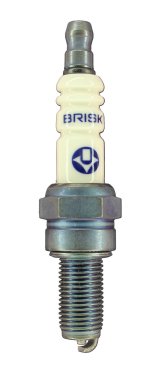 Brisk Silver Racing Spark Plugs AR10S Plugs, Racing, Silver, 10mm Thread Size, 19mm Reach, Gasket Seat, 10 Heat Range, Resistor, Each thumbnail 1
