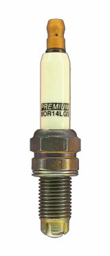 Brisk Premium LGS Spark Plugs BOR14LGS Plugs, LGS, Silver, 12mm Thread Size, 19mm Reach, Gasket Seat, 14 Heat Range, Resistor, Each thumbnail 1