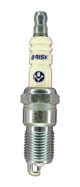Brisk Silver Racing Spark Plugs GR15YS Plugs, Racing, Silver, 14mm Thread Size, 18mm Reach, Tapered Seat, 15 Heat Range, Resistor, Each thumbnail 1