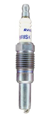 Brisk Silver Racing Spark Plugs 3VR12S Plugs, Racing, Silver, 16mm Thread Size, 22mm Reach, Tapered Seat, 12 Heat Range, Resistor, Each thumbnail 2