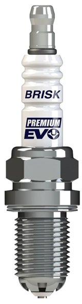 Brisk Premium EVO Spark Plugs DR14BSXC Plugs, EVO, Copper, 14mm Thread Size, 19mm Reach, Gasket Seat, 14 Heat Range, Resistor, Each thumbnail 2