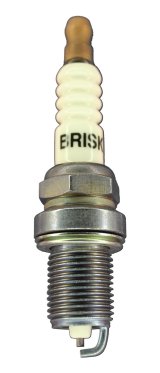 Brisk Silver Racing Spark Plugs D12YS Plugs, Racing, Silver, 14mm Thread Size, 19mm Reach, Gasket Seat, 12 Heat Range, Each thumbnail 1