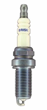Brisk Silver Racing Spark Plugs ER14YS Plugs, Racing, Silver, 14mm Thread Size, 26.5mm Reach, Gasket Seat, 14 Heat Range, Resistor, Each thumbnail 2