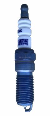 Brisk Silver Racing Spark Plugs RR12YS Plugs, Racing, Silver, 14mm Thread Size, 26.5mm Reach, Tapered Seat, 12 Heat Range, Resistor, Each thumbnail 2