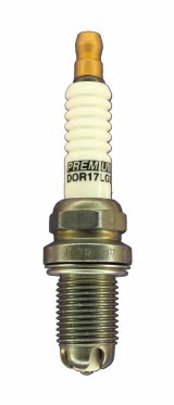 Brisk Premium LGS Spark Plugs DOR17LGS Plugs, LGS, Silver, 14mm Thread Size, 19mm Reach, Gasket Seat, 17 Heat Range, Resistor, Each thumbnail 1