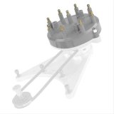 Jesel Belt Drive Distributor Caps CAP-42170 Cap, HEI, Gray, Screw Down, Brass Terminals, for Crank Trigger Distributor, V8, Each thumbnail 2