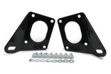 KRC Power Steering LS Engine Mounts 79000000 Motor Mount Adapters, Steel, black Powdercoated, Howe-Type Fame Mounts, CT525 Chevrolet, Kit thumbnail 2