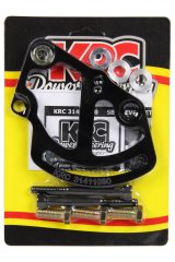 KRC Power Steering Pump Brackets 31410000 Bracket, Pump, Aluminum, Black Anodized, Cylinder Head Mount, Driver Side, SB Chevy, Each thumbnail 2