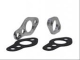 KRC Power Steering Water Pump Spacers 15003000 Spacers, Pump, 0.375 in., Billet Aluminum, Natural, with Gaskets, Natural, Chevy, Small Block, Kit thumbnail 1