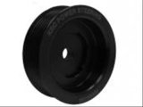 KRC Power Steering R-LOK Crankshaft Pulleys 38230000 Pulley, R-LOK, Crankshaft, Serpentine, 6-Groove, 3.00 in., Aluminum, Black, Chevy, Each thumbnail 1