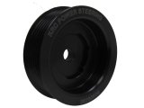 KRC Power Steering R-LOK Crankshaft Pulleys 38230000 Pulley, R-LOK, Crankshaft, Serpentine, 6-Groove, 3.00 in., Aluminum, Black, Chevy, Each thumbnail 2