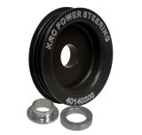 KRC Power Steering Alternator Pulleys 40140300 Pulley, Steering/Alternator, Serpentine, 3-Groove, 2.50 in., Aluminum, Black, Nippondenso/Delco, Each thumbnail 2