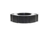 KRC Power Steering Water Neck Spacers 15375000 Spacer, Billet Aluminum, Black Anodized, Chevy, 1.000 in. Thick, Two 3/8 in. NPT Female Holes, Each thumbnail 1