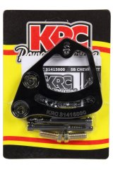 KRC Power Steering Pump Brackets 31415000 Bracket, Pump, Aluminum, Black Anodized, Block Mount, Driver Side, Small Block Chevy, Each thumbnail 2