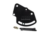 KRC Power Steering Pump Brackets 31411000 Bracket, Pump, Aluminum, Black Anodized, Cylinder Head Mount, Driver Side, SB Chevy, Each thumbnail 2