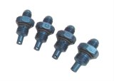 KRC Power Steering Pump Flow Control Fittings 25300912 Fittings, Pump, Increase ID B-E, Aluminum, Blue Anodized, Male -6 AN, for Aluminum Pump, Kit thumbnail 1