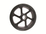 KRC Power Steering Pump Pulleys 40160000 Pulley, Pump, Serpentine, Press-On, Aluminum Black Anodized, Saginaw Style, 4.20 in. OD, Each thumbnail 1