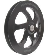 KRC Power Steering Pump Pulleys 20011000 Pulley, Pump, V-Belt, Single Groove, Aluminum, Black Anodized, 6 in. OD, Each thumbnail 2
