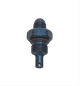 KRC Power Steering Pump Flow Control Fittings 25310000 Fitting, Pump, ID C, Aluminum, Blue Anodized, Straight, Male -6 AN, Pump, Each thumbnail 1