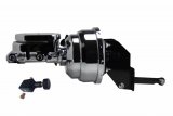 LEED Brakes Master Cylinder and Brake Booster Combos A9F05 8 in. Booster, Chrome, Firewall Mount, Dual Bowl Cylinder, Aluminum, Chrome, Adjustable Proportioning Valve, Disc/Drum or Disc/Disc, Kit thumbnail 4