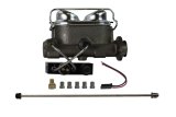 LEED Brakes Manual Dual-Bowl Master Cylinder Upgrade Kits FC0045HK Brake Cylinder, 4-Wheel Drum, Upgrade, 1.00 in. Bore, Cast Iron, Natural, Reservoir, Edsel, Ford, Mercury, Kit thumbnail 2