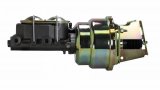 LEED Brakes Master Cylinder and Brake Booster Combos 3K105 7 in. Booster, Zinc, Firewall Mount, Dual Bowl Cylinder, Cast iron, Natural, Adjustable Proportioning Valve, Disc/Drum or Disc/Disc, Kit thumbnail 3