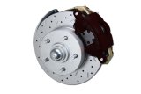 LEED Brakes Front Disc Brake Conversion Kits BFC1002SMX Kit, Conversion, Cross-Drilled/Slotted Rotors, Vented, Cast Iron Calipers, Black Powdercoated, Stock Ride Height, 5 x 4.75 in., Kit thumbnail 1