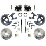 LEED Brakes Rear Disc Brake Conversion Kits RC1001 Kit, Conversion, Solid Surface Rotors, Zinc Plated Calipers, Buick, Chevy, GMC, Oldsmobile, Pontiac, Kit thumbnail 1